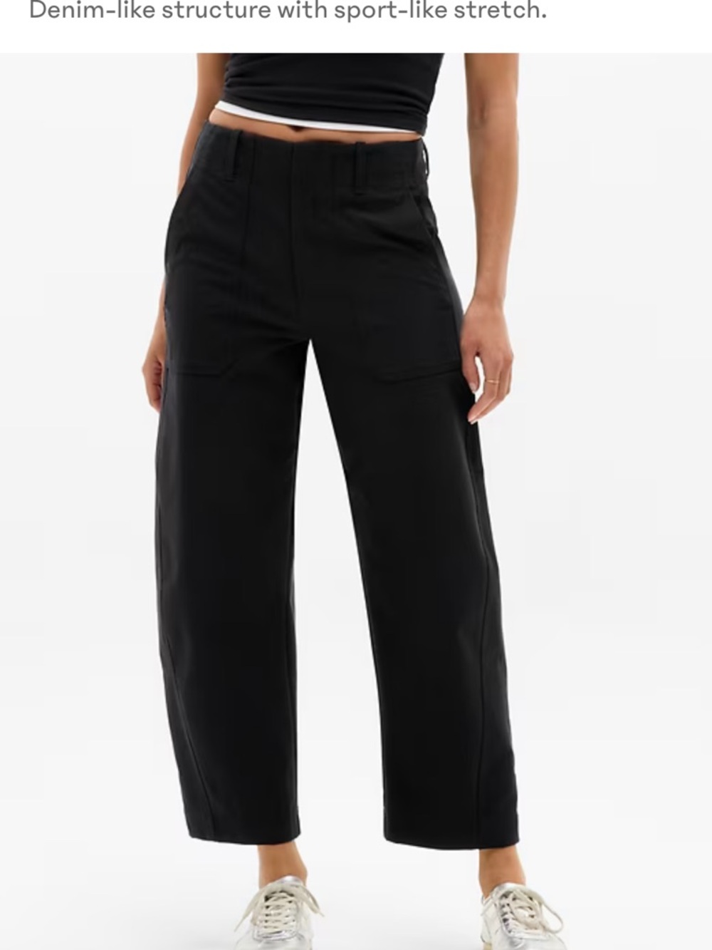 Athleta Black High-Rise Wide-Leg Pants